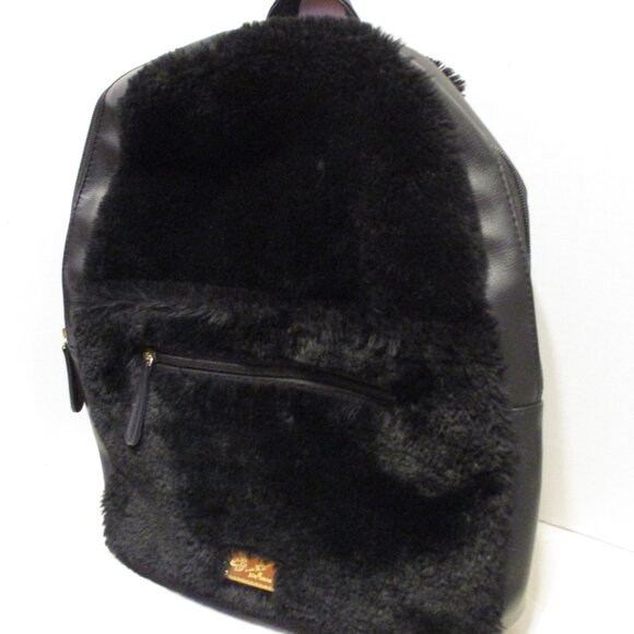 Betsey Johnson Woman Medium 17x15x5 Black White Pink Panda Hooded Backpack main image 9